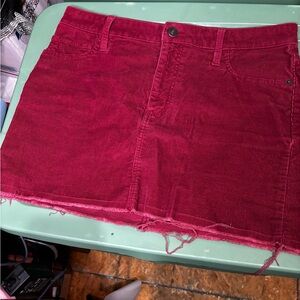 Abercrombie & Fitch Mini Skirt in Deep Fuchsia